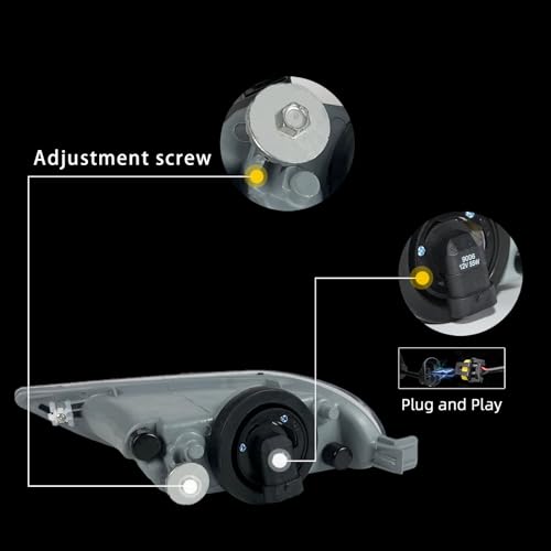 BOXLIGHT Fog Light Compatible With 2002 2003 2004 Toyota Camry, 2005 2006 2007 2008 Toyota Corolla, 2002 2003 Toyota Solara Bumper Driving Fog Lamps with Switch & Wiring Kit - Image 2