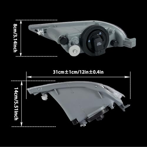 BOXLIGHT Fog Light Compatible With 2002 2003 2004 Toyota Camry, 2005 2006 2007 2008 Toyota Corolla, 2002 2003 Toyota Solara Bumper Driving Fog Lamps with Switch & Wiring Kit - Image 5