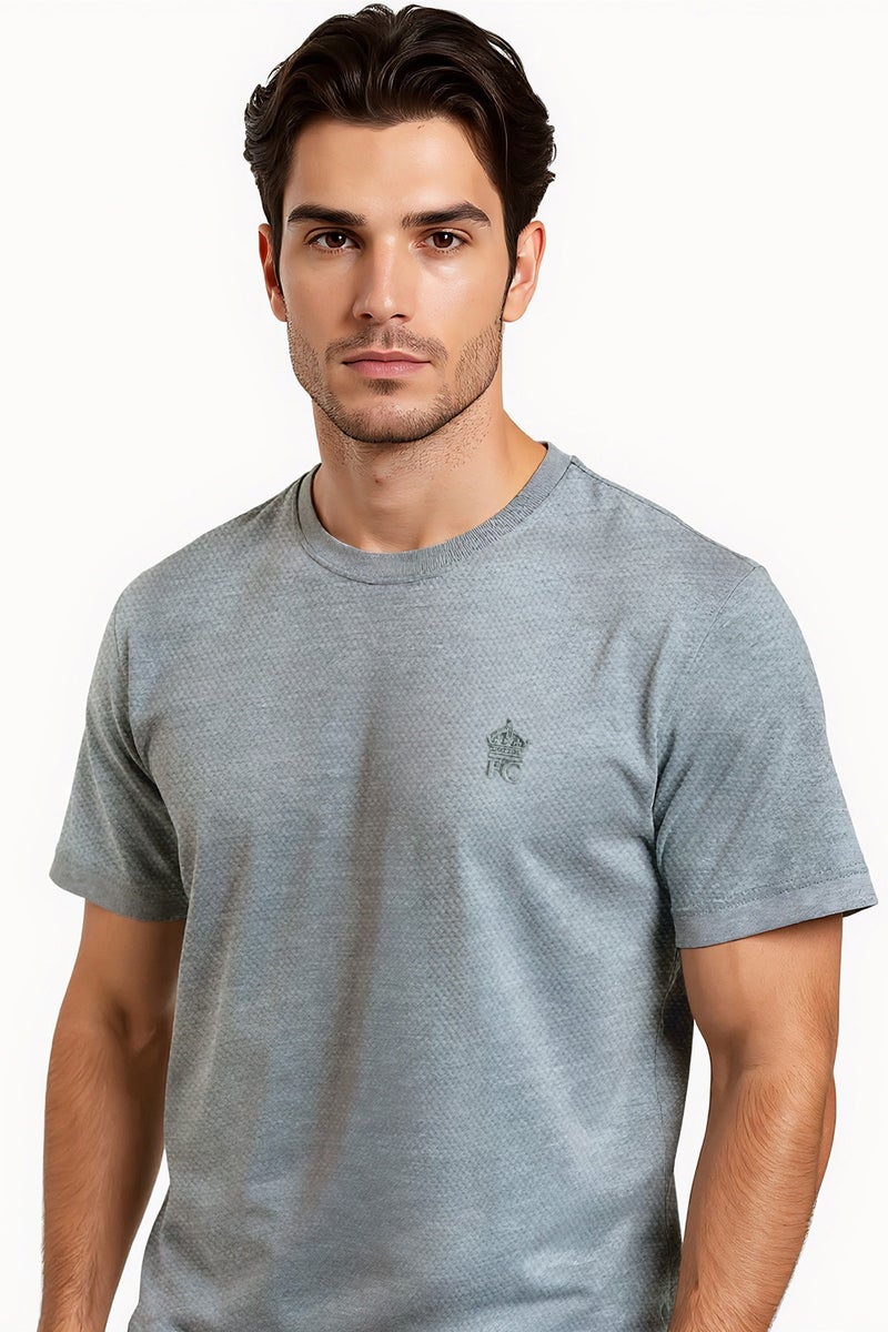 French Connection Popcorn Textured Crew Neck T-Shirt  - Image 3