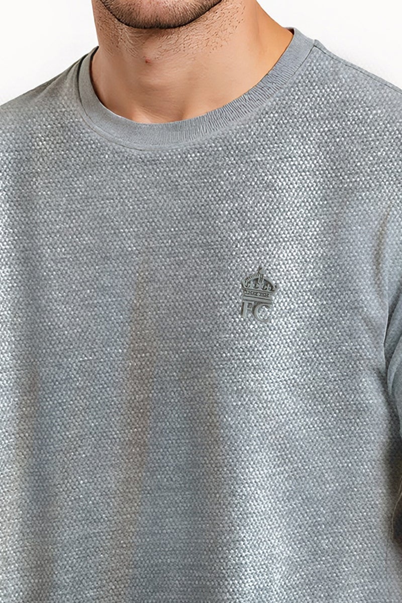 French Connection Popcorn Textured Crew Neck T-Shirt  - Image 4