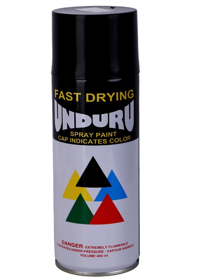 UNDURU سبراي اوندورو طلاء داكن- متعدد الاغراض - 400مللي-لون اسود . - Image 1