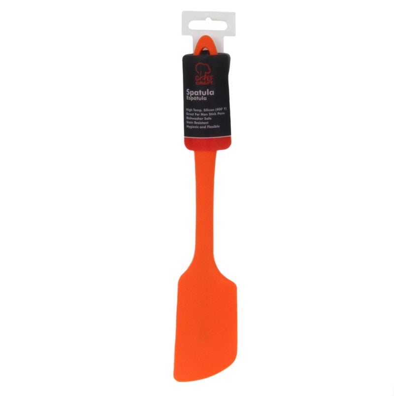 Chef Craft Premium Silicone Angled Spatula, 11 inch, Orange - Image 2