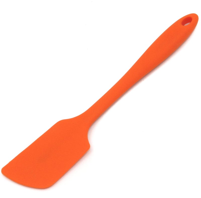 Chef Craft Premium Silicone Angled Spatula, 11 inch, Orange - Image 1