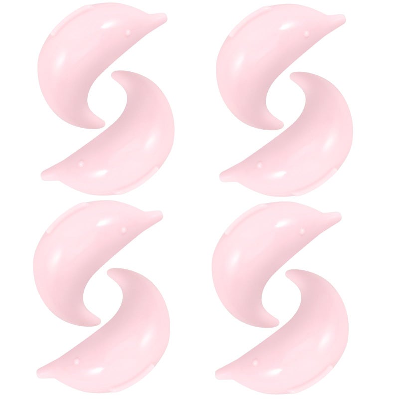 Soft Pink Dolphin Table Corner Protectors 8Pcs Adhesive Edge Covers for Baby Safety Furniture Protection - Image 2