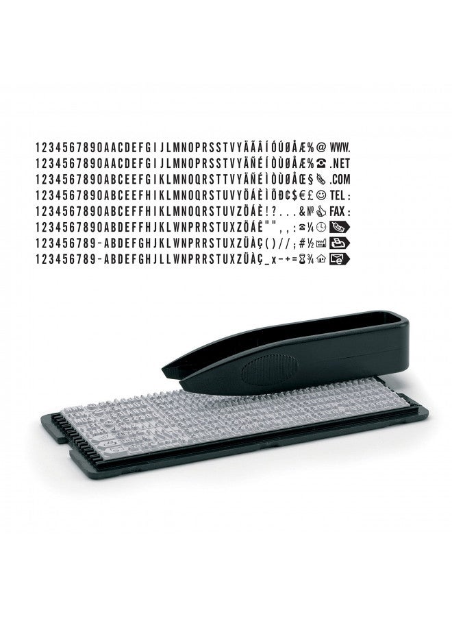 Trodat Trodat Printy 4912 Self Inking Pastel Green Do it Yourself (DIY) 4 line Personalized Custom Message or Address Stamp kit with Black Ink, Impression Size: 3/4 x 1-7/8 inch (180858) - Image 4