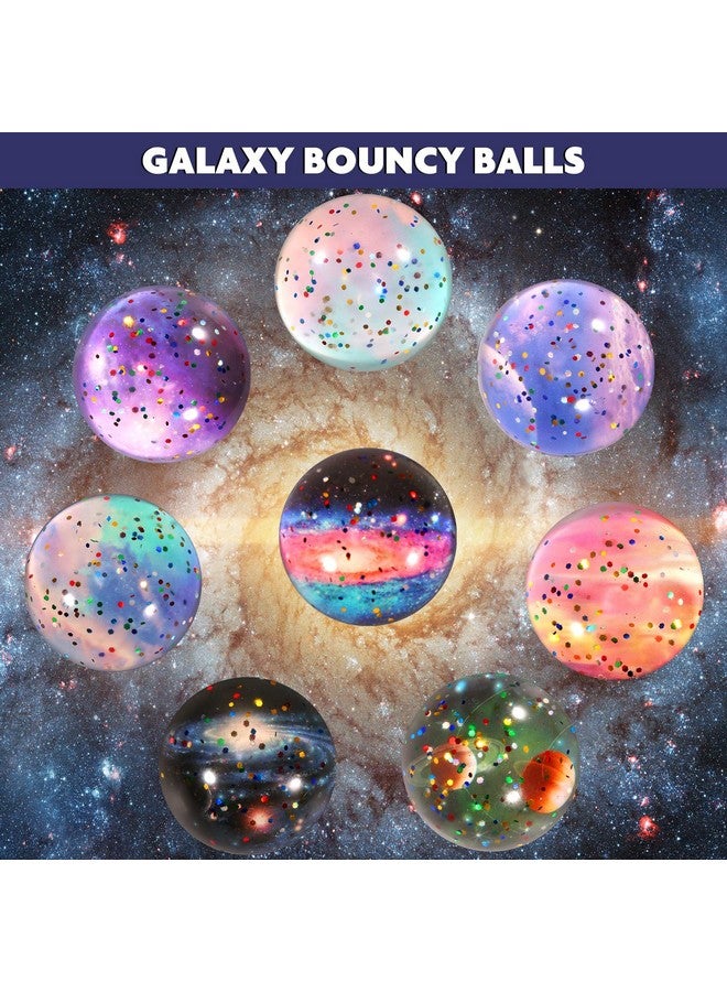 بليلي 16 قطعة من ألعاب النظام الشمسي للأطفال، كرات نطاطة مقاس 45 مم، وبطاقات تعليمية على شكل مجرة للأطفال، هدايا حفلات، ألعاب تعليمية، ألعاب فضاء للأطفال - Image 2