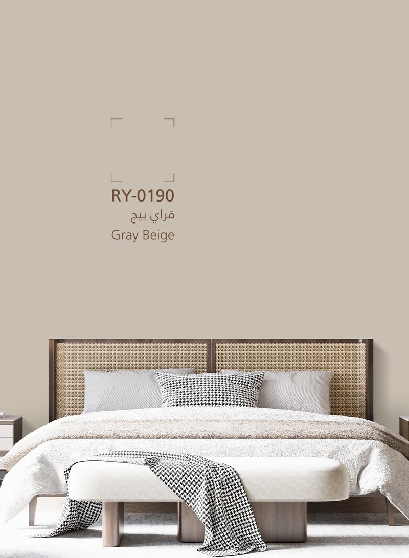 Jazeera Paints Green Interior Walls Paints Semi Gloss (color :Gray Beige) 3L - Image 2