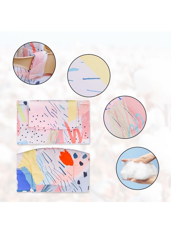 LLHQAMT High Chair Cushion, Soft and Comfortable for Tripp Trapp High Chair Cushion, with Two High Chair Placemat, for Tripp Trapp Cushion Set Makes It More Comfortable for Baby (Colorful Patterns) - Image 3