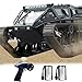 SNACKTANT 24G Fully Proportional Remote Control Tank Rock Crawler RC Truck 4x4 Off Road Military Vehicle with 2 Batteries All Terrain Drift Army Truck with Cool Lights Great Gift for Kids Boys - Image 3