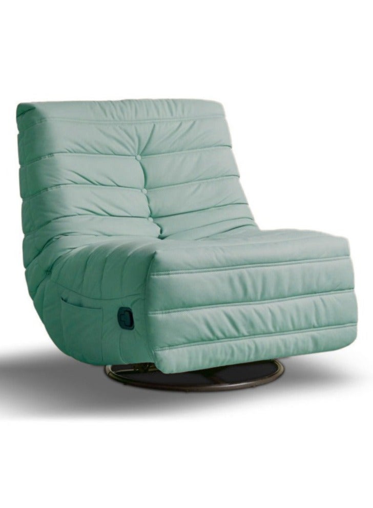 MAPLE HOME DECORATION Maple Home Recliner Sofa Chair 360°Swivel Rocking Backrest Footrest Nordic Style Single Sofa Multi -Function Caterpillar Leisure Lounge Living  Bedroom Balcony Gaming Indoor Home Theater  - Image 1
