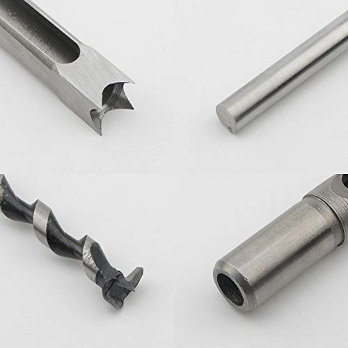 Rowiz 3pcs Woodworking Square Hole Drill Bits Mortising Chisel Set, Countersink Bits Woodworker Hole Saw Power Tool Kits Tool Set 9/16, 5/8, 3/4-Inch - Image 5