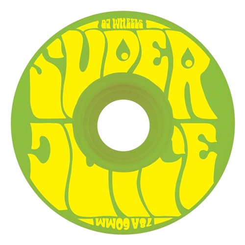 OJ Skateboard Wheels Super Juice 60mm 78a Skateboard Wheels GreenYellow - Image 1