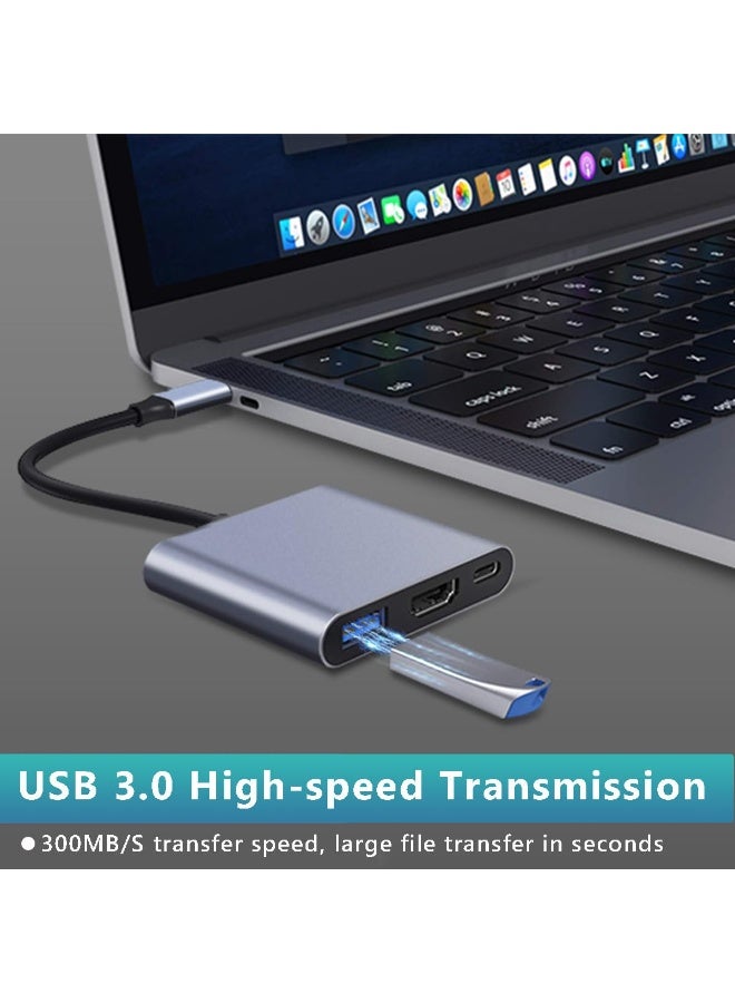 USB C to HDMI Adapter for Mac, 3-in-1 USB C HDMI Adapter with 4K HDMI Output USB 3.0 Port & PD 100W Fast Charging Port for MacBook Pro, iPhone 15, Samsung Gaalaxy S24/S23, Dell XPS - Image 5