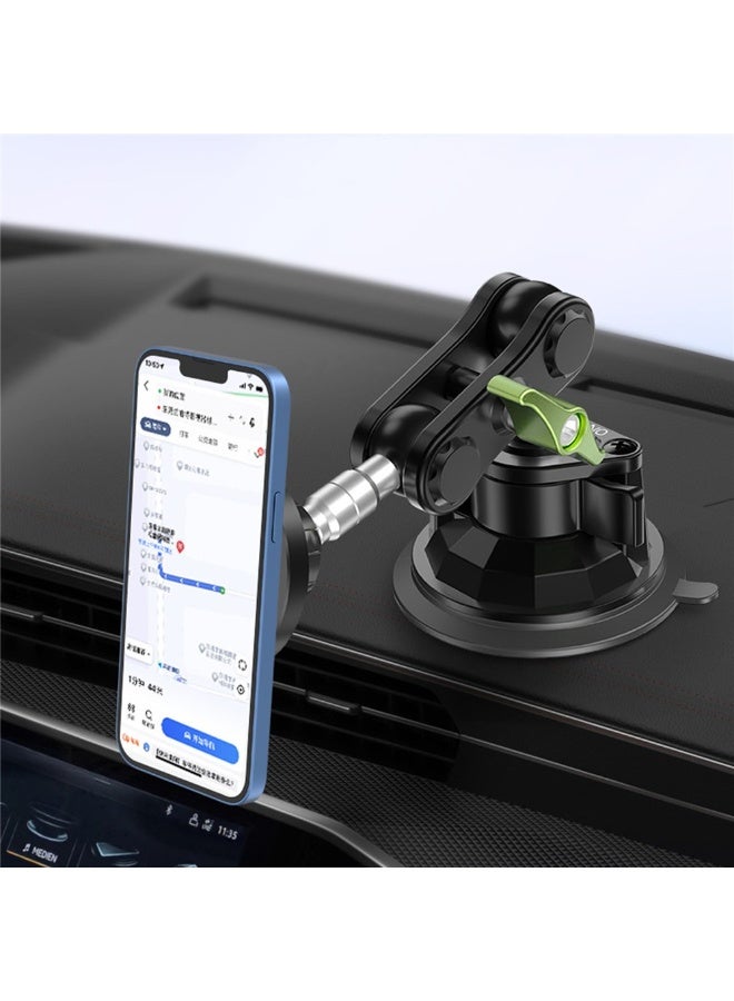 LanParte Magnetic Car Phone Holder 360° Rotating Metal Bracket, Dashboard & Wall Mount Stand for Hands-Free Navigation & Calls - Image 2