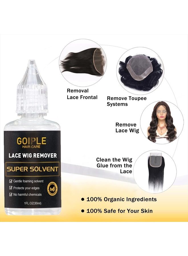 Goiple Wig Accessory Essentials Kit Lace Front Wig Glue & Remover, Wig Caps, Elastic Band, Hair Wax Stick, Edge Control, Edge Brush, Hair Shear Dermaplanning Razor Tool and Edge Scarf - 10PCS - Image 4