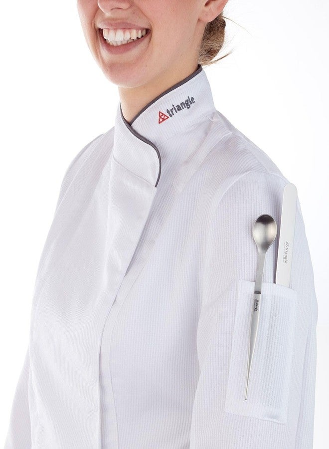 triangle FinalTouch Tasting Spoon, Gold - 5.5 in. (14 cm) - Stainless Steel Spoon & Tweezers - Dishwasher Safe - Image 3