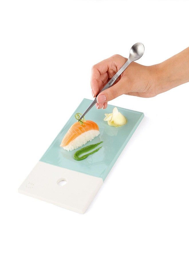 triangle FinalTouch Tasting Spoon, Gold - 5.5 in. (14 cm) - Stainless Steel Spoon & Tweezers - Dishwasher Safe - Image 5