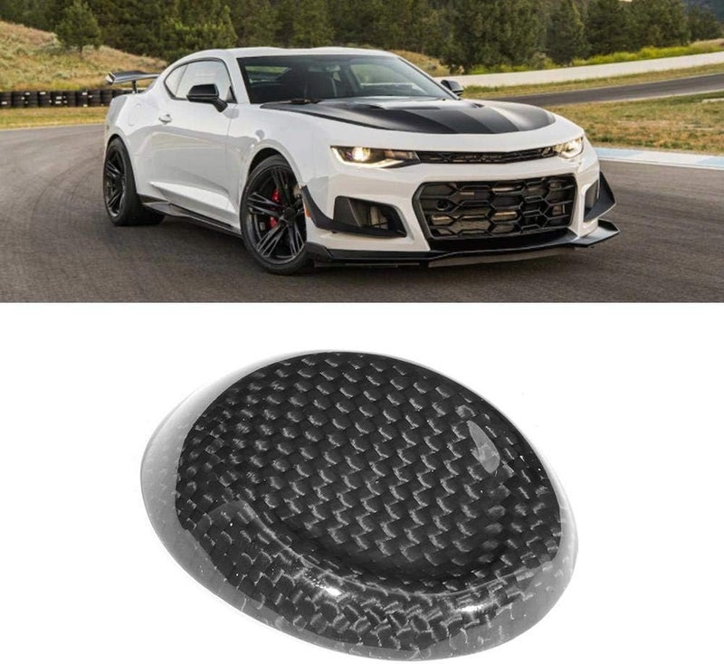 woobles Gear Knob Cover,Carbon Fiber Car Gear Knob Sticker Fit for Camaro 2016-2019 - Image 5