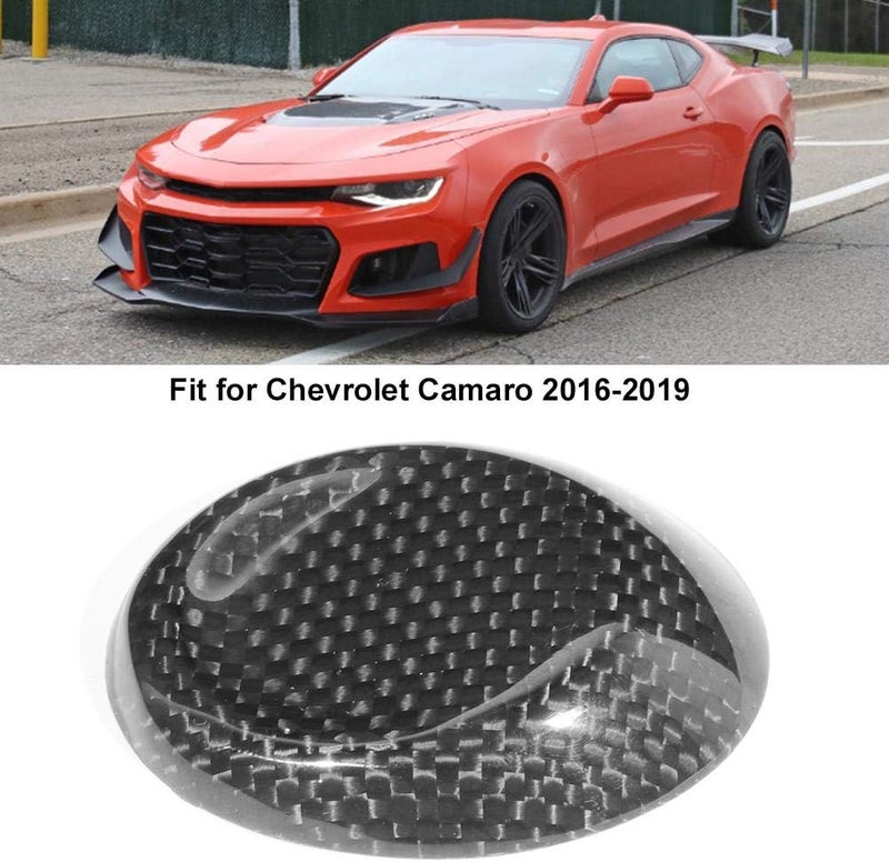 woobles Gear Knob Cover,Carbon Fiber Car Gear Knob Sticker Fit for Camaro 2016-2019 - Image 3