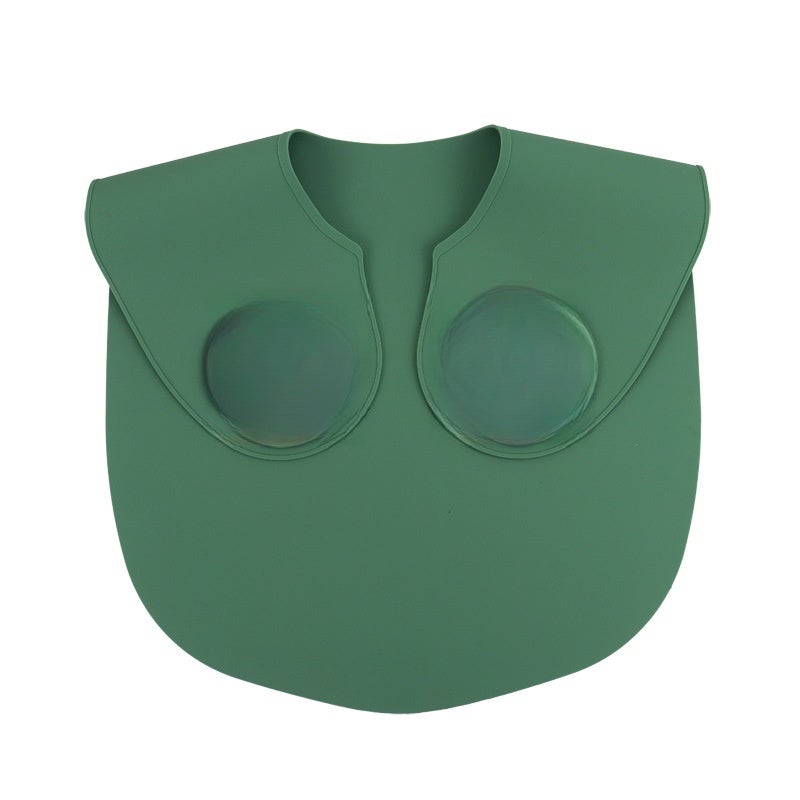 Hair Cutting Collar Hair Salon Stylist Cape Waterproof Rubber Neck Wrap Neck Guard Professional Hair Dye Cover Smock For Hairdressing Hair Cut Accessories Green