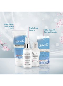 Spawake Skin Care Kit Brightening (Face Wash + Face Serum + Moisturizer)  - Image 3