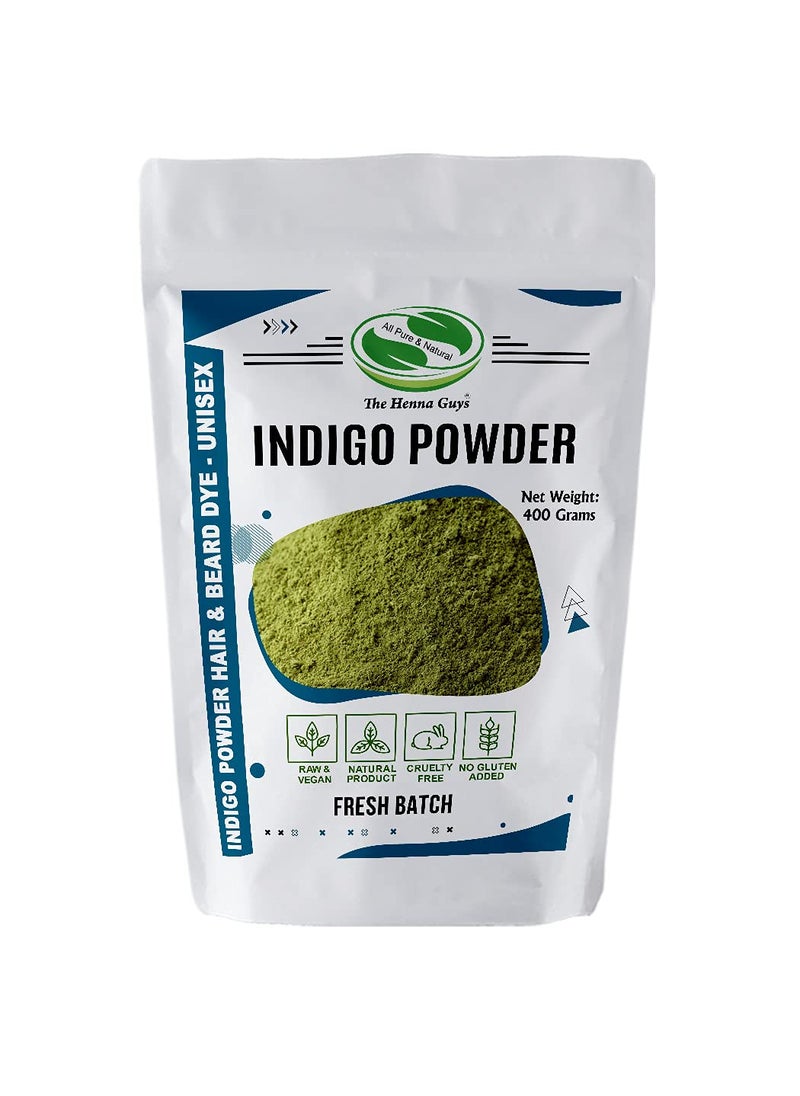 The Henna Guys 400 Grams INDIGO POWDER For Hair Dye/Color - The Henna Guys 