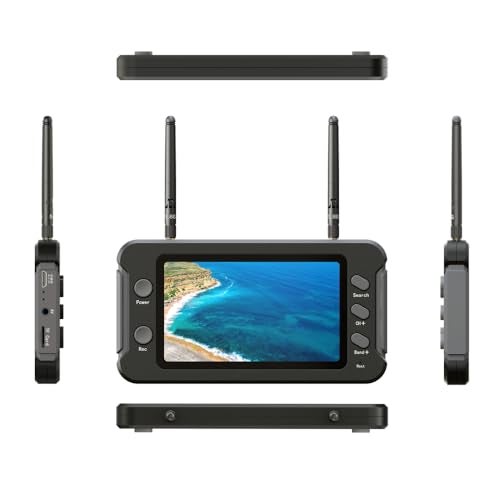 SoloGood شاشة مراقبة SoloGood 4.3" FPV مع DVR 40CH دقة 800 x 480 IPS مزودة ببطارية مدمجة 5.8Ghz لأجزاء طائرات RC متعددة المروحيات FPV... - Image 4