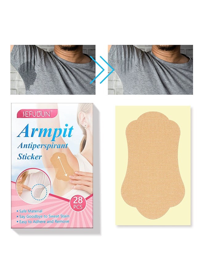 Sefudun 28 Pcs Armpit Antiperspirant Sticker, Underarm Sweat-Absorbing Stickers Disposable Underarm Odor Sweat Large Invisible Sweat-Absorbing Comfort, Underarm Sweat Pads for Men and Women  - Image 5