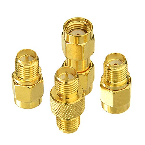Superbat SMA Female/Male to RP-SMA Female/Male RF Coaxial Coax Adapter Connector Kit - Image 4