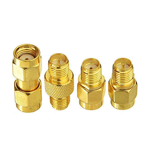 Superbat SMA Female/Male to RP-SMA Female/Male RF Coaxial Coax Adapter Connector Kit - Image 1