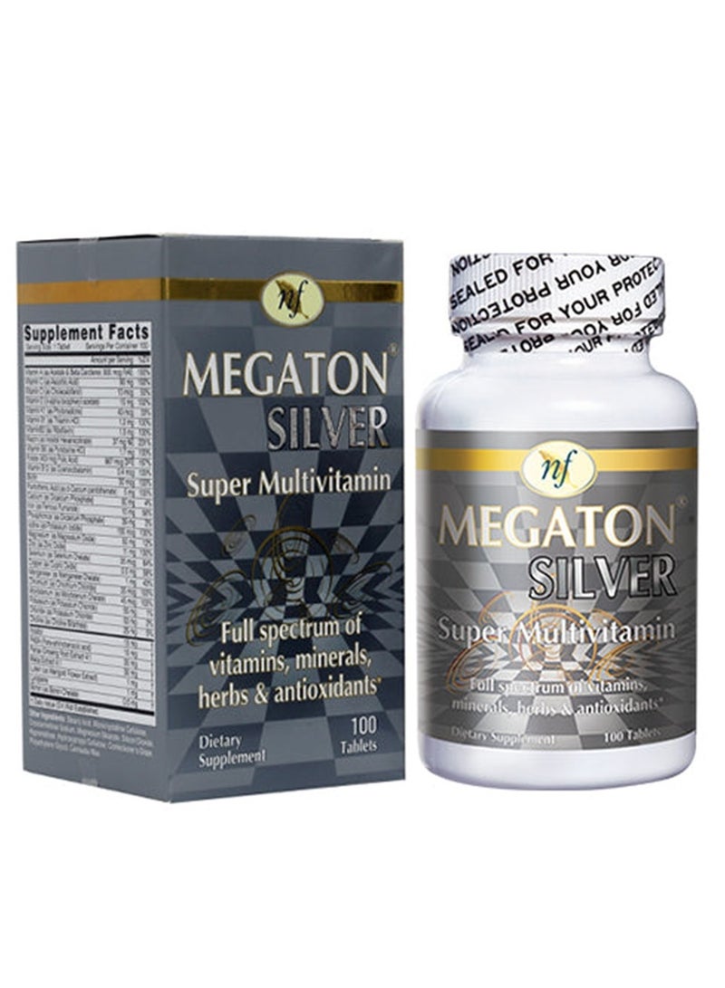 Natural Fervor Megaton Silver Super Multivitamin 100 Tablets - Image 1