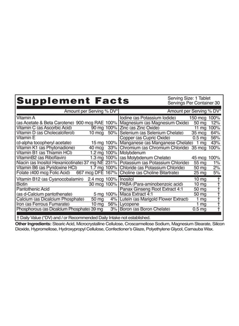 Natural Fervor Megaton Silver Super Multivitamin 100 Tablets - Image 4