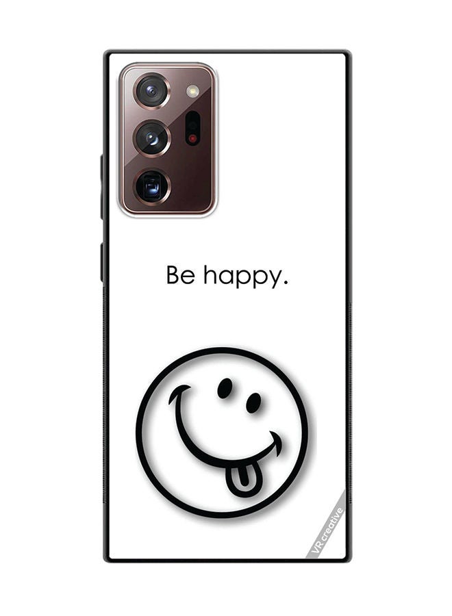 VR CREATIVE Protective Case Cover For Samsung Galaxy Note20 Ultra 5G Be Happy Design Multicolour - Image 1