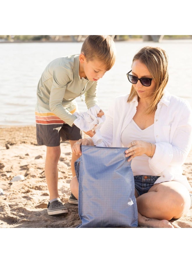 Tiny Twinkle Mess Proof Wet Bags | 2-Pack Reusable Waterproof Wet Bags for Swimsuits | Baby Clothes | Travel & Diaper Bag (Rainforest) - Image 2