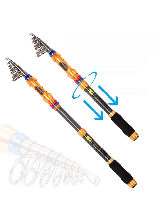 LEO （High carbon）2.4M Fishing Rod+GT4000+Single-Layer 50cm Bag - Image 3