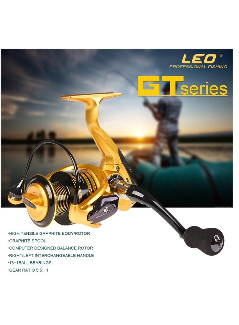 LEO （High carbon）2.4M Fishing Rod+GT4000+Single-Layer 50cm Bag - Image 5