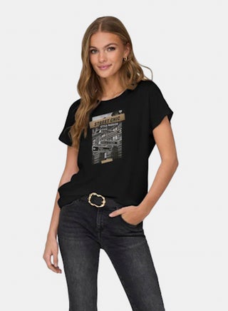 ONLY Womens Flora Shortsleeve Art Foil Top - pzsku/Z6D71825556E88DB7DB54Z/45/1741083173/a548ebe4-30a8-4456-b0ea-12b23f3f2549