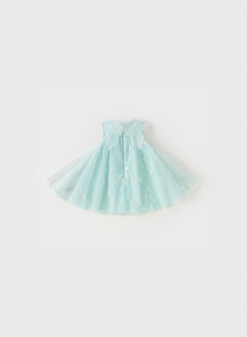 Dave & Bella Blue butterfly dress - Image 3