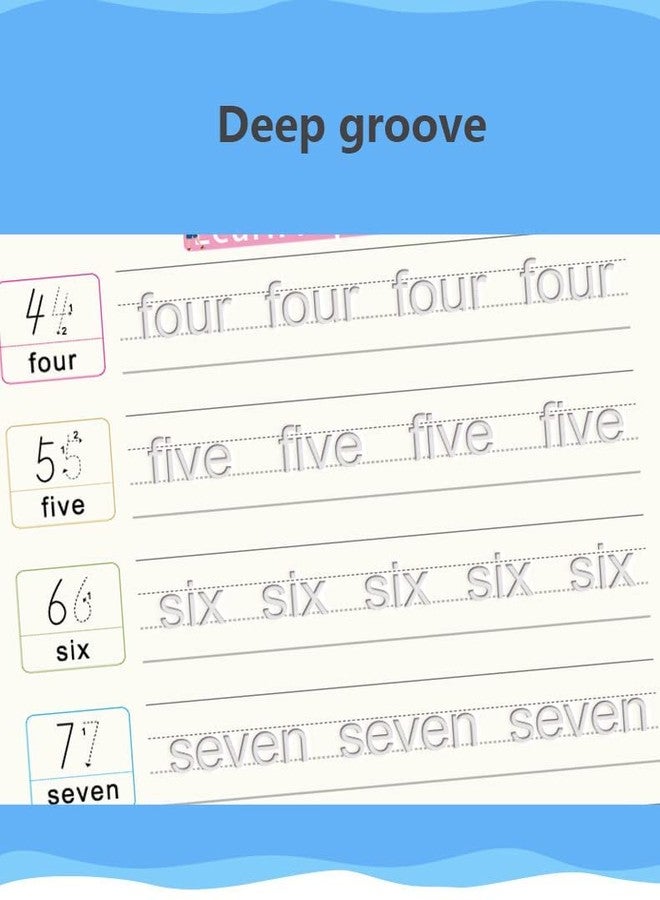 Cresce Age 2-6 Year Old Girls Boys Handwriting Workbook Writing Practice with Pen Sank Magic Book Reusable Notebook Sets for Kids Hand Writing Calligraphy Tracing - Image 2
