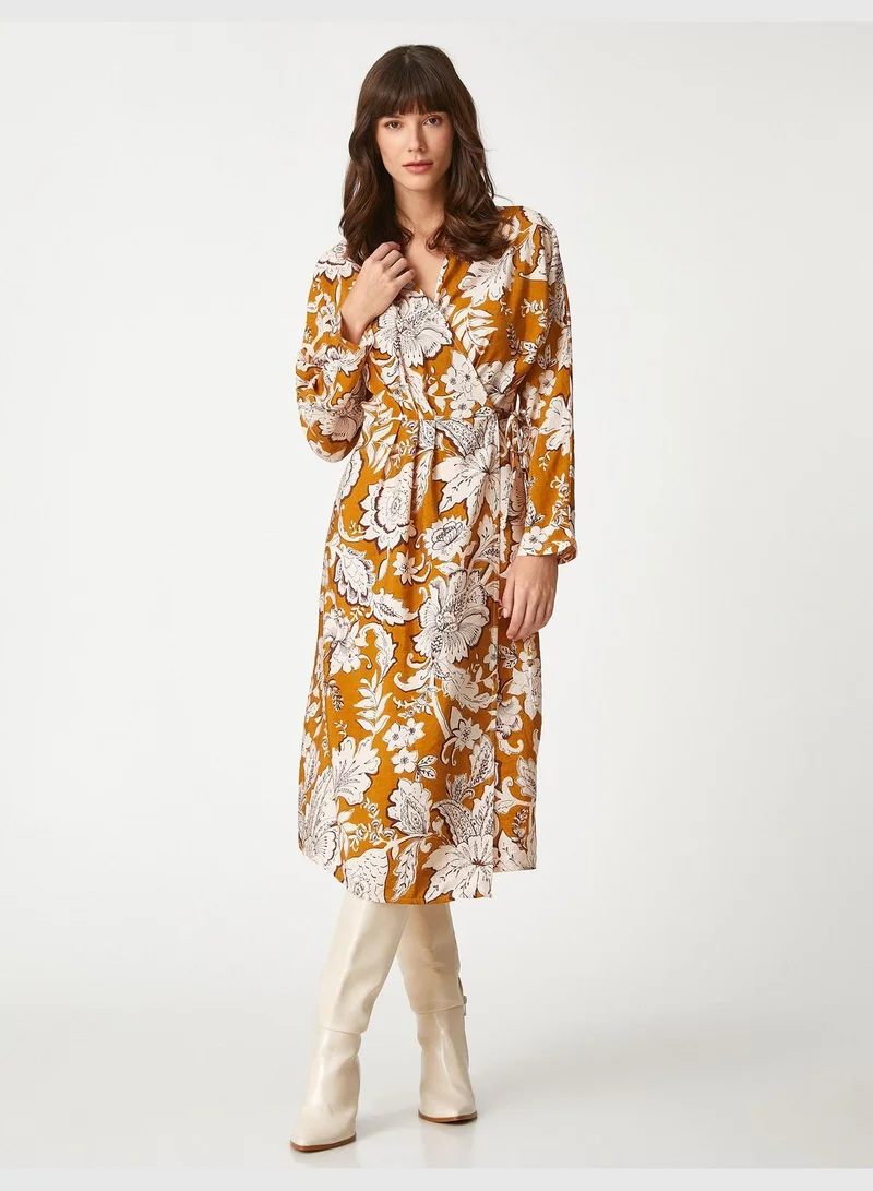 KOTON Floral Wrapped Dress