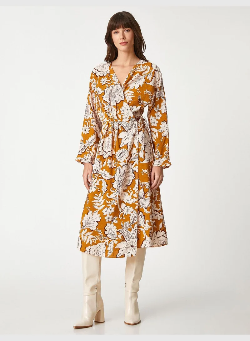 KOTON Floral Wrapped Dress