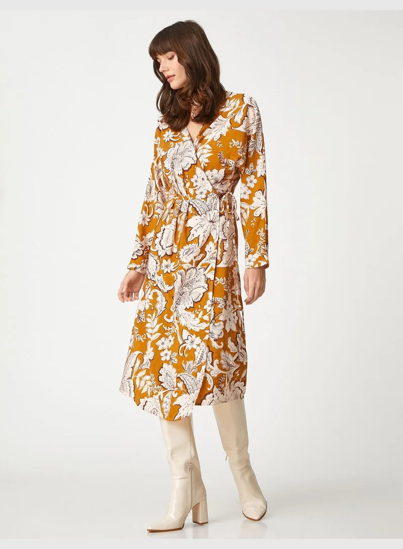 KOTON Floral Wrapped Dress