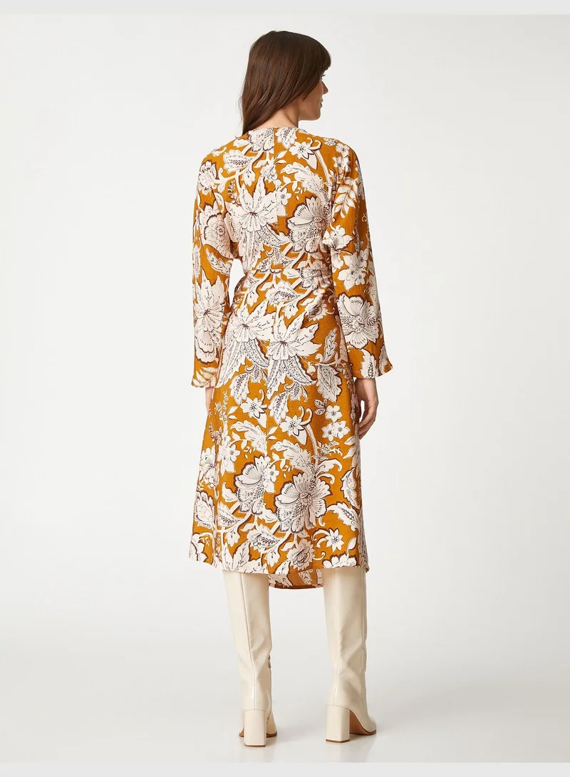 KOTON Floral Wrapped Dress