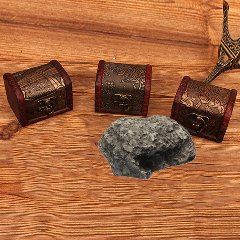 صندوق أمان مخفي صندوق تخزين من الراتنج لمحاكاة الحجر منظّم المفاتيح للنقود والمجوهرات والخواتم - Image 3