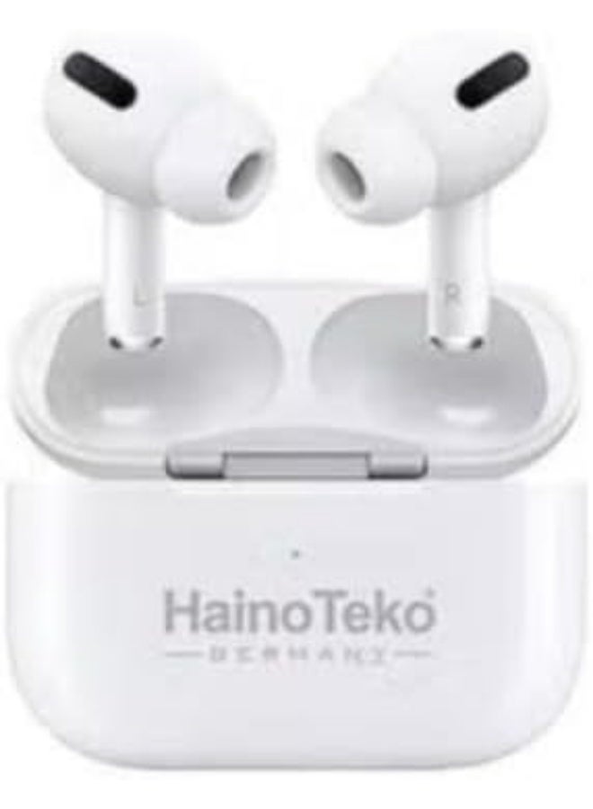Haino Teko Air 5 Germany Wireless In-Ear Bluetooth Earphones – High-Quality Sound, Long Battery Life, Touch Control, Noise Isolation, Comfortable Fit, Compatible with Android & iPhone – White - Image 1
