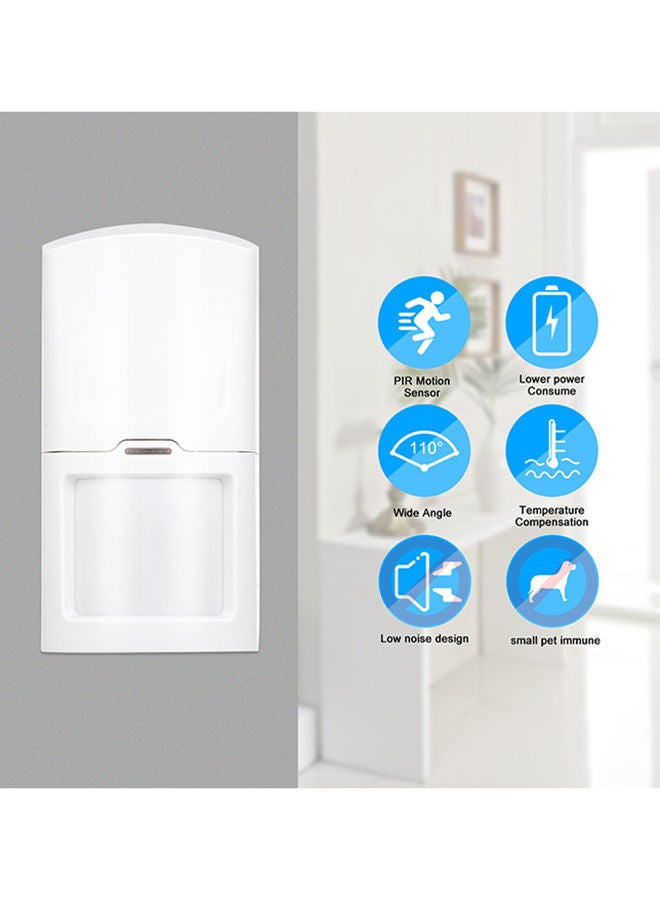 NIBEMINENT Wireless Anti-Pet Dual Passive Infrared Detector White 12.2x4.2x8.5centimeter - Image 3