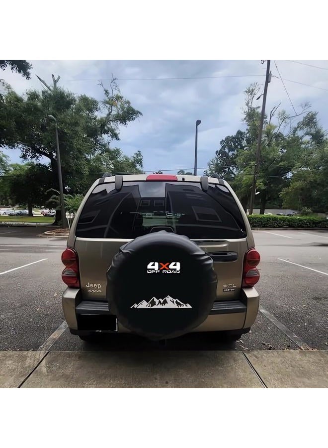 Aolowewin for Buick Toyota Honda SUVs, Hummer H3, Ford Bronco, Jeep Wrangler Spare Tire Cover (4X4 Off-Road), Spare Wheel Cover Protector, Fit Most of SUV Trailer RV (XL: 275/75R17, 285/75R16, 33x12.5-15) - Image 3