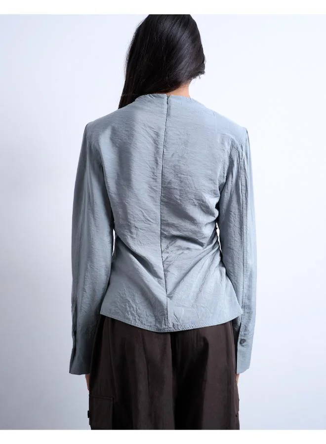 TOPSHOP Casual Long sleeve Round Neck Top