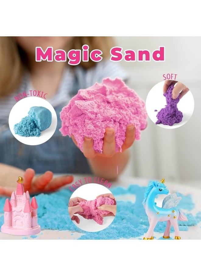 GGEROU - Unicorns Terrarium Gifts for Kids Girls, Light Up Terrarium Unicorns Toys for Girls, DIY Moon Lamp Arts and Crafts - Image 1
