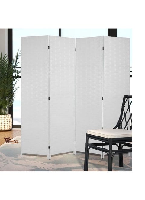 Silver Sea Foldable Movable Stretch Room Divider, [200 x 180cm] Fully Hand-woven Entrance Partition, Suitable for Office, Bedroom, Living Room, Hotel Room Wall,